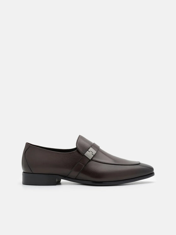 Jatte Leather Loafers - Brown Burnish