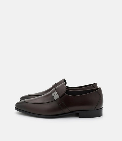 Jatte Leather Loafers - Brown Burnish