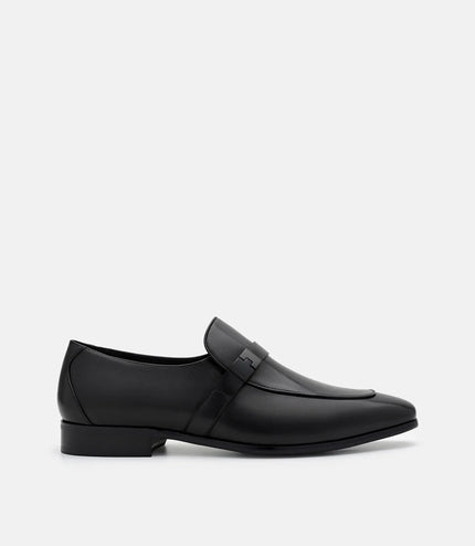 Jatte Leather Loafers - Black Burnish