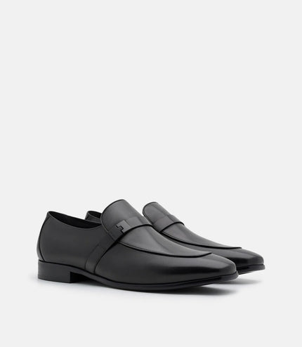 Jatte Leather Loafers - Black Burnish