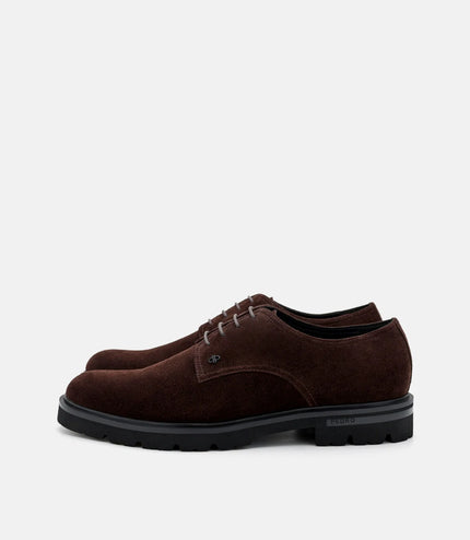 Anders Suede Derby Shoes - Espresso Brown Suede