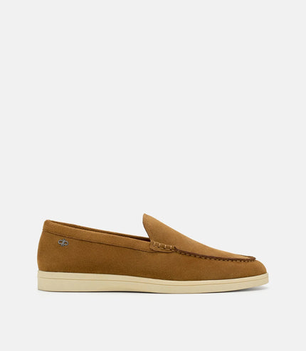 Roam Suede Loafers - Dark Camel Suede