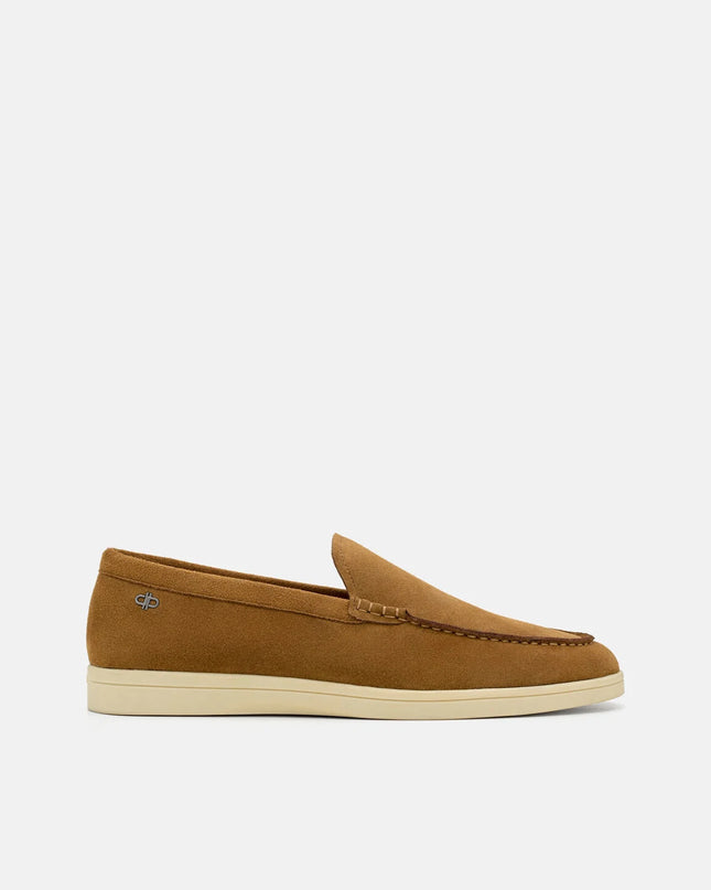 Roam Suede Loafers - Dark Camel Suede