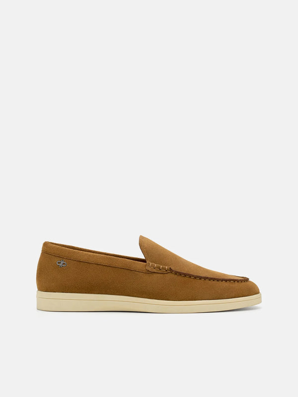 Roam Suede Loafers - Dark Camel Suede