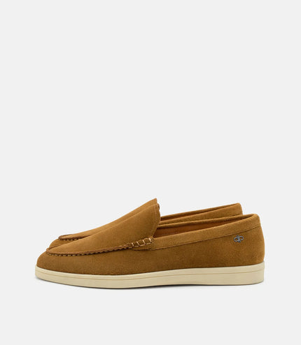 Roam Suede Loafers - Dark Camel Suede
