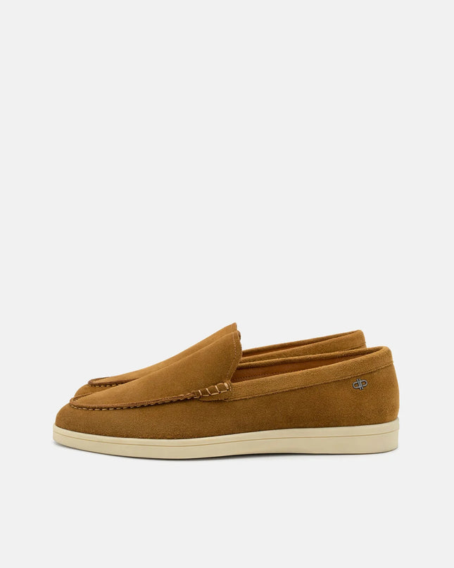 Roam Suede Loafers - Dark Camel Suede