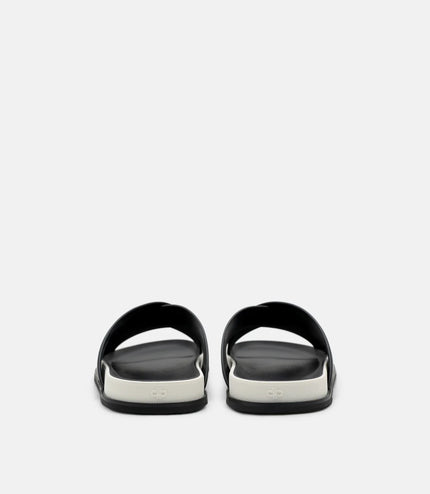 Cross Slide Sandals - Black
