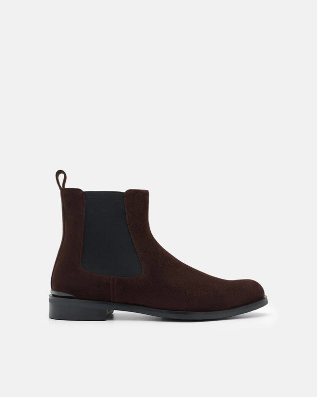 Chace Suede Chelsea Boots -Espresso Brown Suede