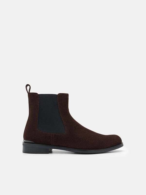 Chace Suede Chelsea Boots -Espresso Brown Suede
