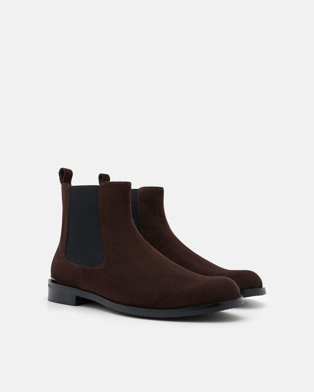 Chace Suede Chelsea Boots -Espresso Brown Suede