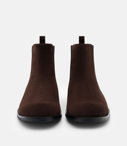 Chace Suede Chelsea Boots -Espresso Brown Suede