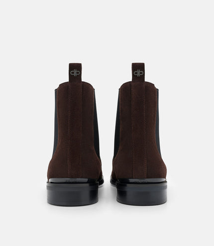 Chace Suede Chelsea Boots -Espresso Brown Suede
