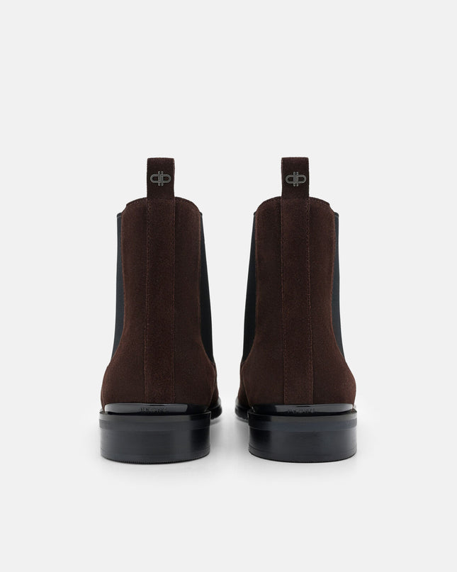 Chace Suede Chelsea Boots -Espresso Brown Suede