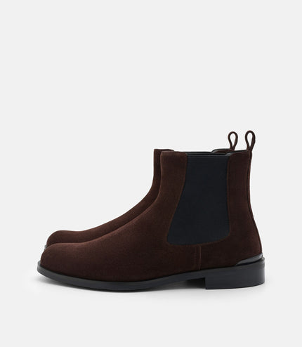 Chace Suede Chelsea Boots -Espresso Brown Suede