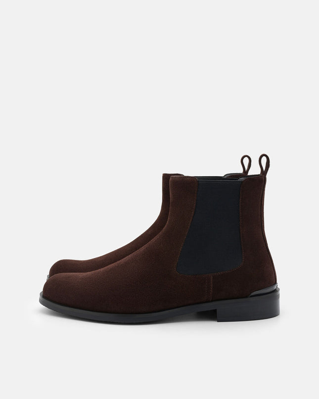 Chace Suede Chelsea Boots -Espresso Brown Suede