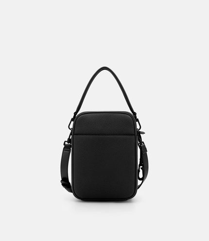 Patrice Leather Crossbody Bag - Black Tumble