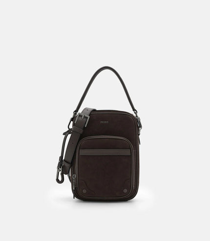 Patrice Leather Crossbody Bag - Espresso Brown
