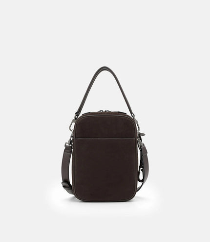 Patrice Leather Crossbody Bag - Espresso Brown