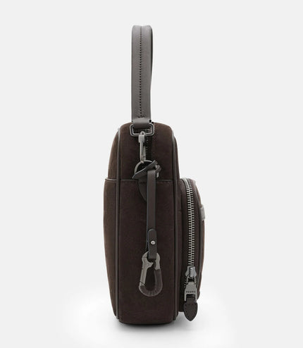 Patrice Leather Crossbody Bag - Espresso Brown
