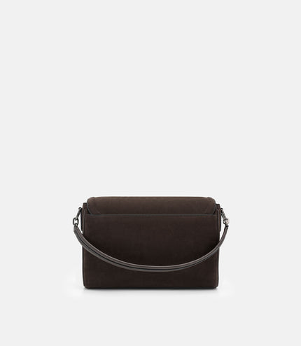 Patrice Leather Messenger Bag - Espresso Brown