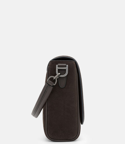 Patrice Leather Messenger Bag - Espresso Brown