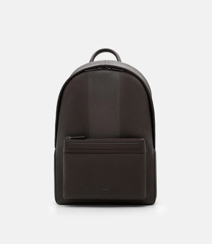 James Leather Backpack - Espresso Brown Tumble