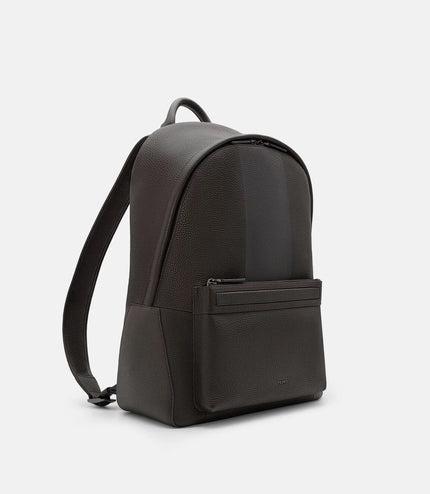 James Leather Backpack - Espresso Brown Tumble