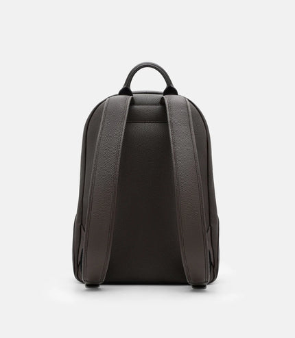 James Leather Backpack - Espresso Brown Tumble