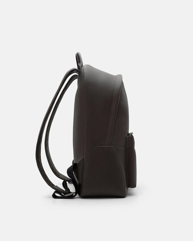 James Leather Backpack - Espresso Brown Tumble