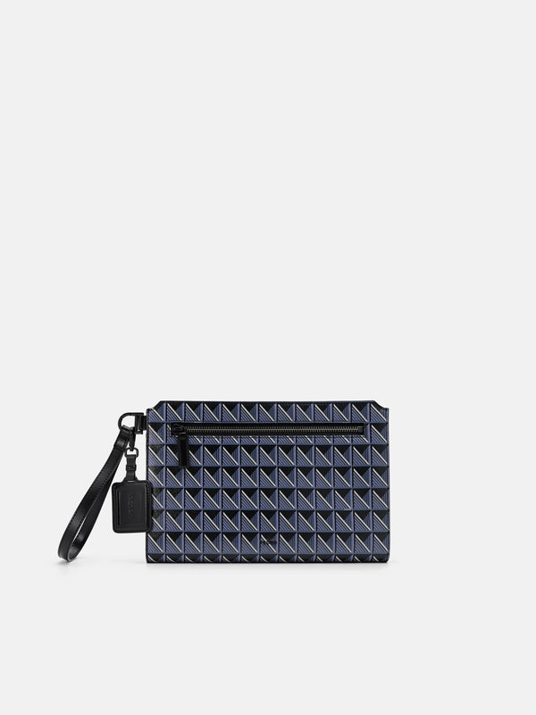 Bastian Axxis Clutch Bag - Blue Canvas
