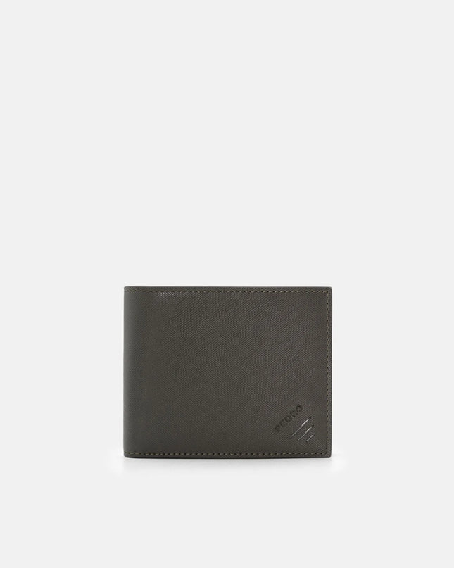 Leather Bi-Fold Wallet with Insert - Olive