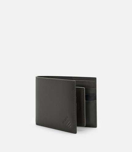 Leather Bi-Fold Wallet with Insert - Olive