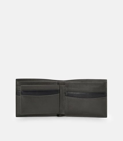 Leather Bi-Fold Wallet with Insert - Olive