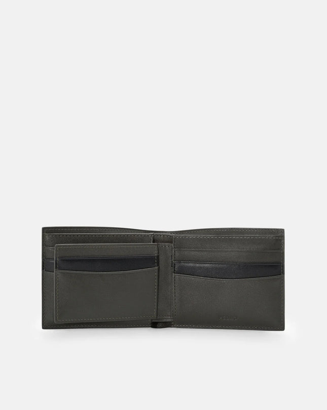 Leather Bi-Fold Wallet with Insert - Olive