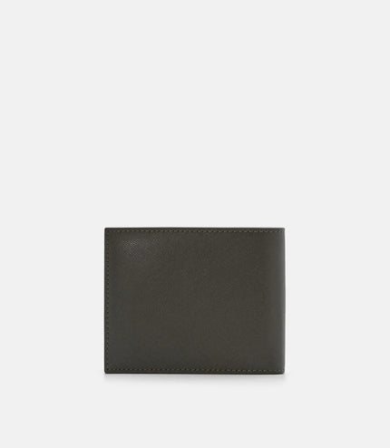 Leather Bi-Fold Flip Wallet - Olive