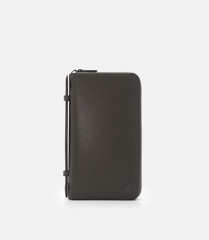 Leather Travel Organizer - Olive