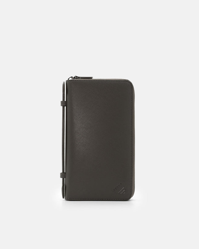Leather Travel Organizer - Olive