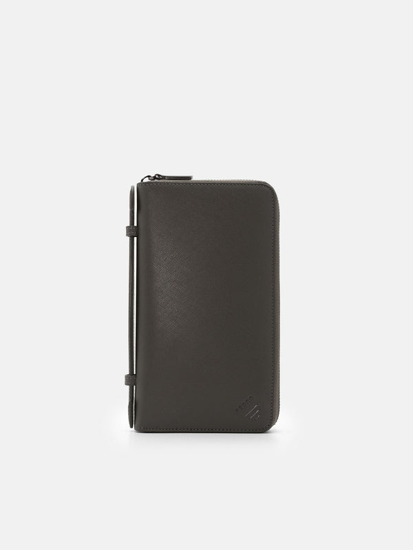 Leather Travel Organizer - Olive