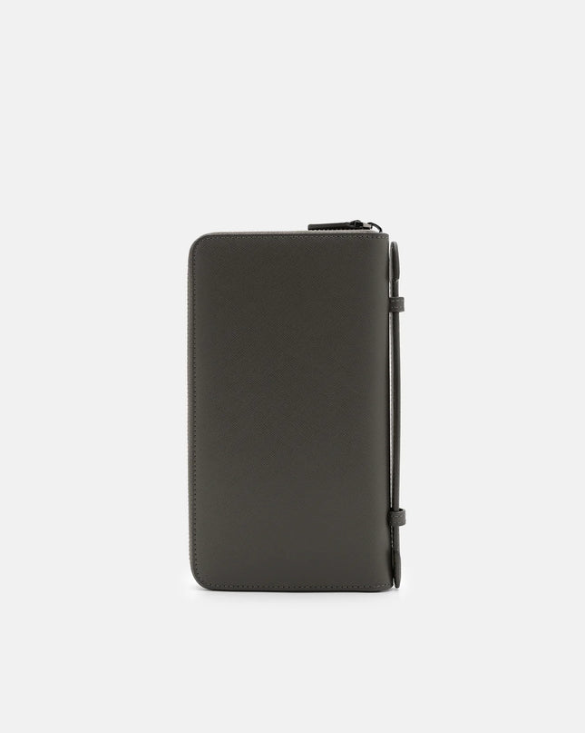 Leather Travel Organizer - Olive