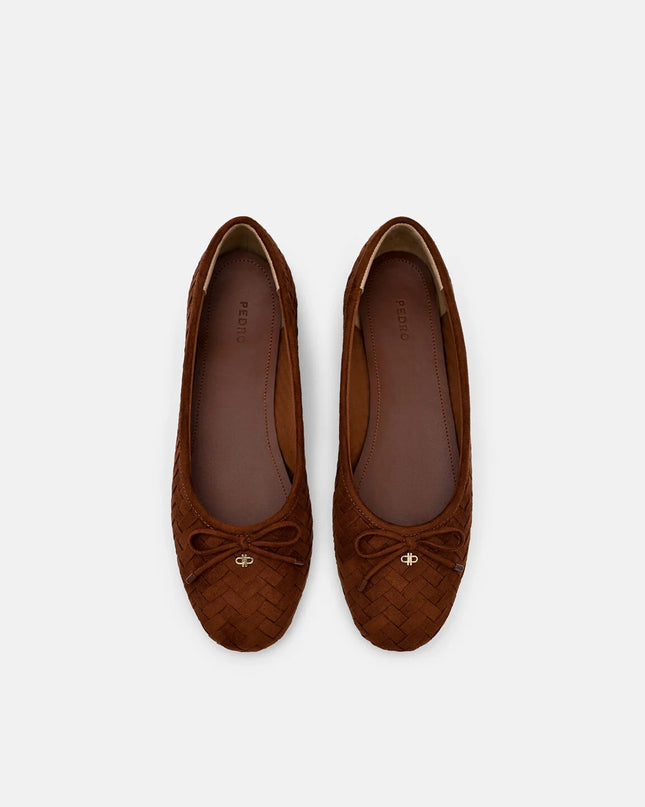 Anna Ballerina Flats - Mahogany