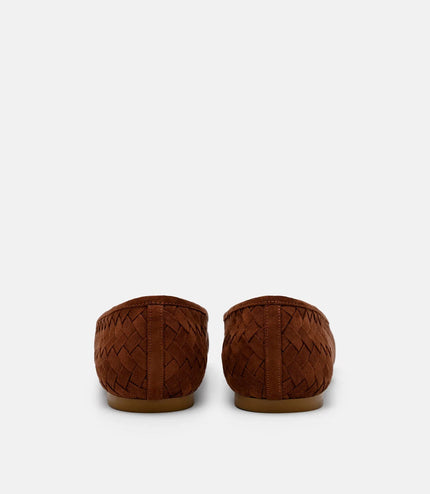 Anna Ballerina Flats - Mahogany