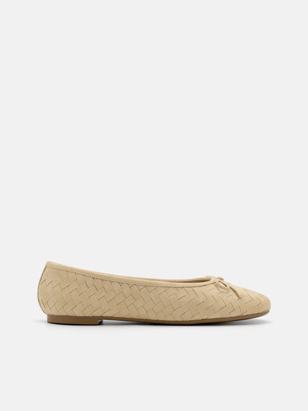 Anna Ballerina Flats - Sand Weave