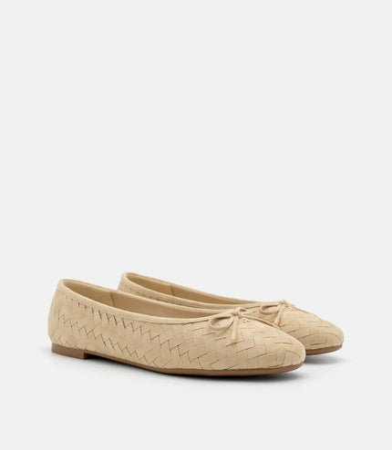 Anna Ballerina Flats - Sand Weave