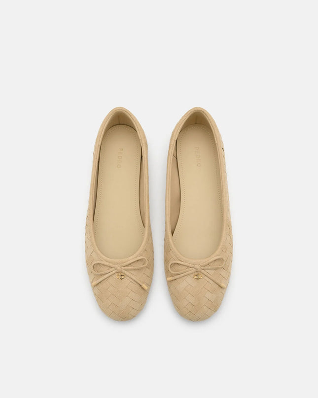 Anna Ballerina Flats - Sand Weave