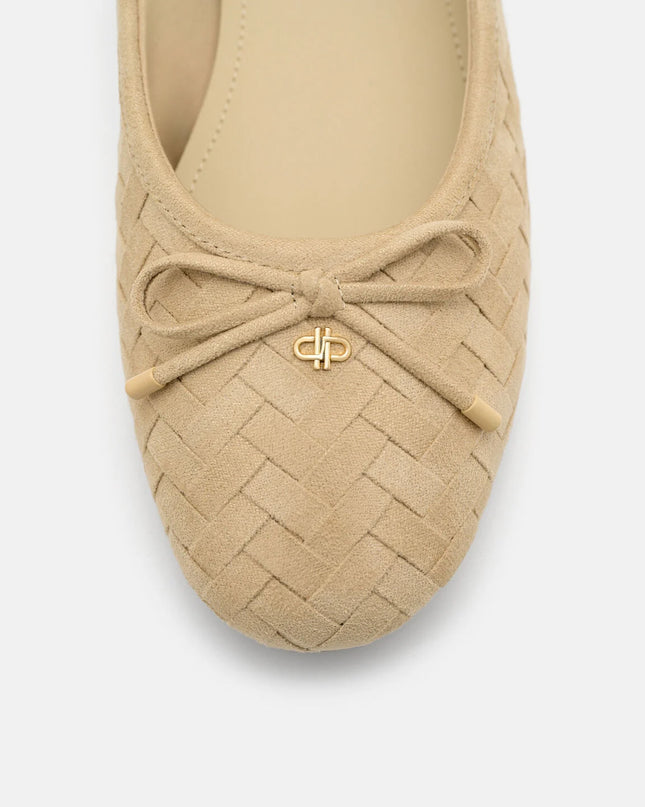 Anna Ballerina Flats - Sand Weave