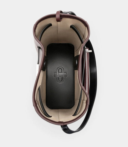 Jatte Belt Leather Bucket Bag - Burgundy