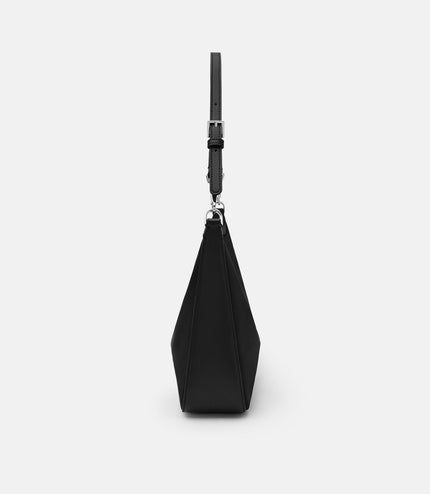 Keri Nylon Hobo Bag - Black Nylon