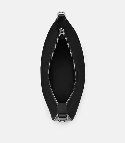 Keri Nylon Hobo Bag - Black Nylon