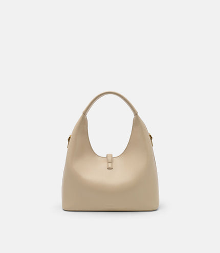 Hitch Leather Hobo Bag - Sand