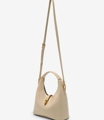 Hitch Leather Hobo Bag - Sand